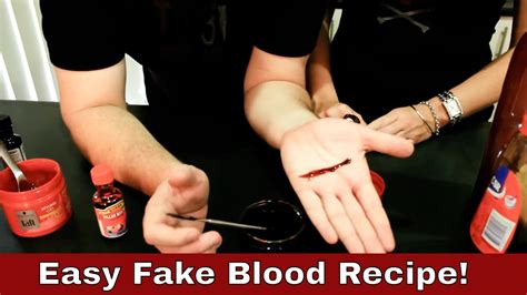 fake blood safe for clothes|no stain fake blood recipe.